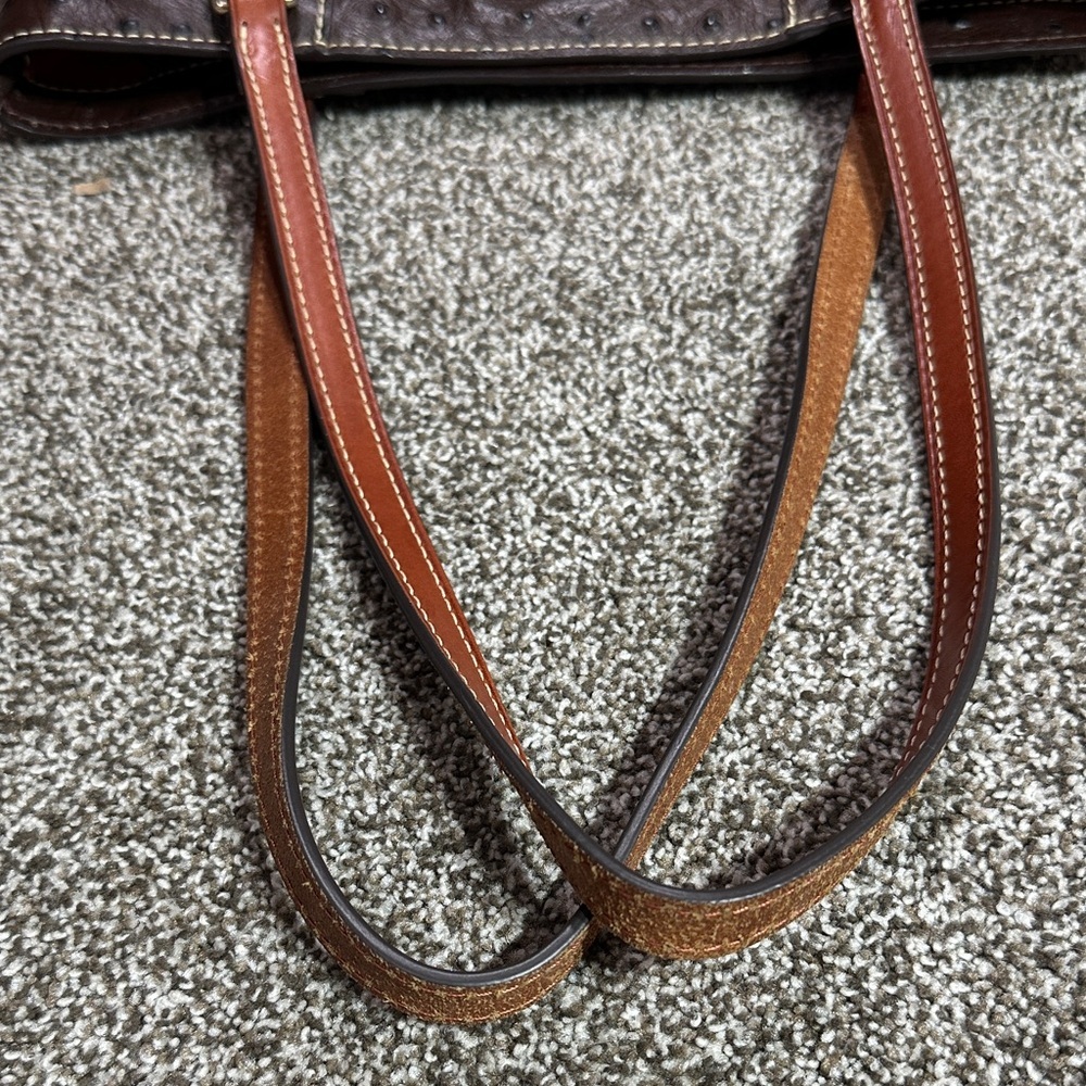 Dooney & Bourke Ostrich Small Lexington tote bag. - Picture 12 of 13